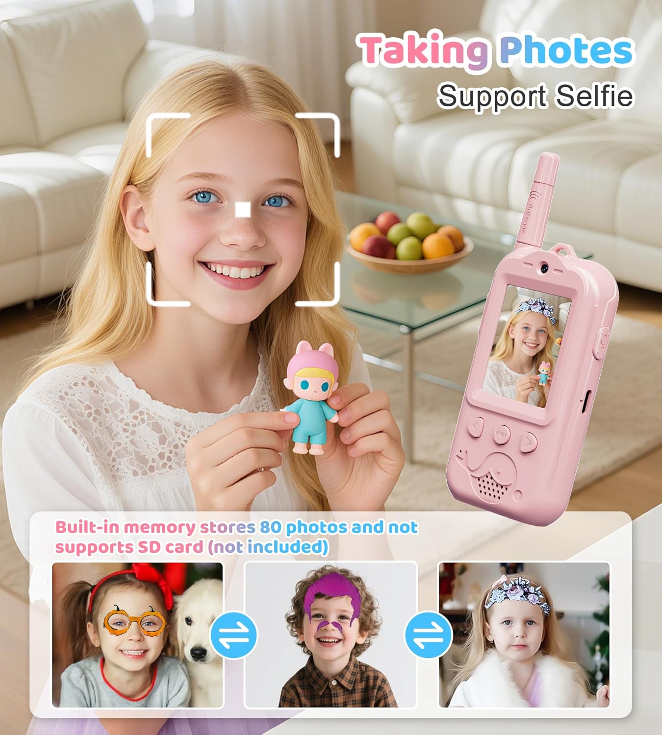 Kids Walkie-Talkie With Camera