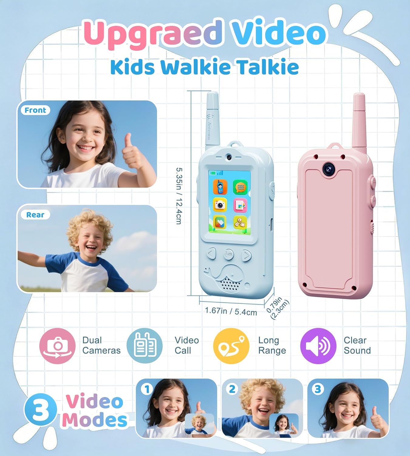 Kids Walkie-Talkie With Camera